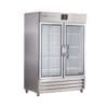49 cu. ft. Glass Door Stainless Steel Pharmacy Refrigerator