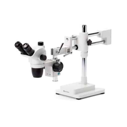 Untitled design 15 510x510 - Euromex Trinocular stereo zoom microscope NexiusZoom, 0.67x to 4.5x zoom objective, magnification from 6.7x to 45x with double-arm boom stand. Without illumination