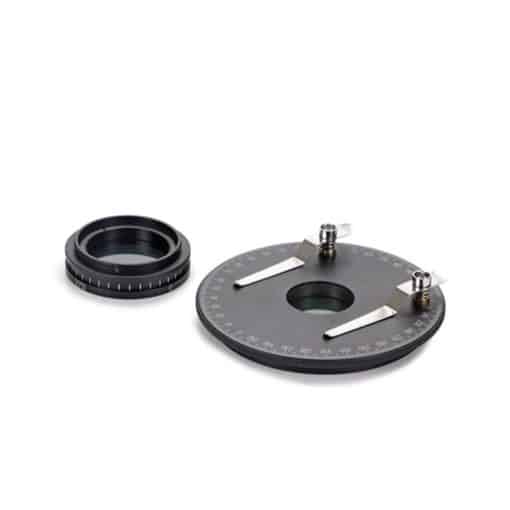 Untitled design 2022 07 14T105817.531 510x510 - Euromex Polarization kit for NexiusZoom: 360° rotatable round stage with built-in polarization filter (NZ.9524) + analyzer in mount to be screwed under head (NZ.9525). For mounting hole with diameter 95 mm. Only available with new microscope