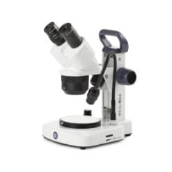 Untitled design 2022 07 14T162409.206 247x247 - Euromex Binocular stereo microscope EduBlue, 2x/4x revolving objective, 20x/40x magnification with rack and pinion stand with two incident and one transmitted LED cordless illumination. With extra goosebeck LED illumination