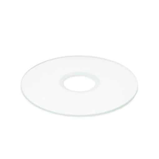 Euromex transparent glass insert with hole for Oxion Inverso inverted microscopes