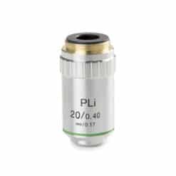 Euromex Plan PLi 20x/0.40 infinity corrected IOS objective. Working distance 8.8 mm