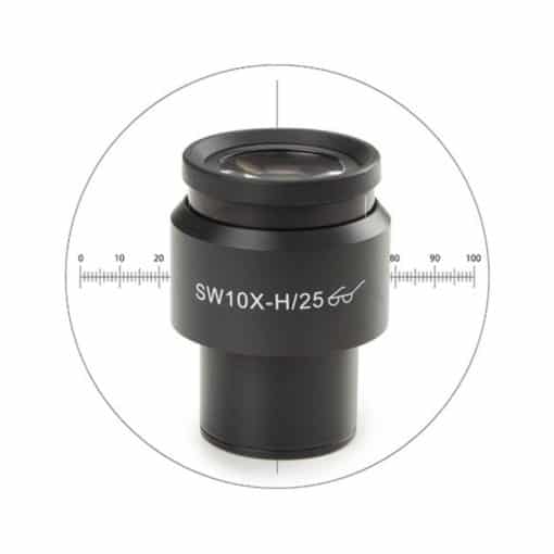 Untitled design 2022 07 18T161634.160 510x510 - Euromex Super wide field SWF 10x/25 mm eyepiece with 10/100 micrometer and cross hair for Ø 30 mm tube for Delphi-X Observer