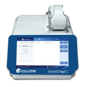 NS1000 SmartDrop™ L Front View 300x300 1 - Accuris SmartDrop Nano Spectrophotometers