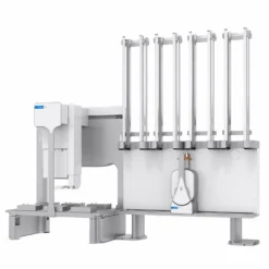 Alternative view of Agilent Bravo Liquid Handling Platform with BenchCel Microplate Handler