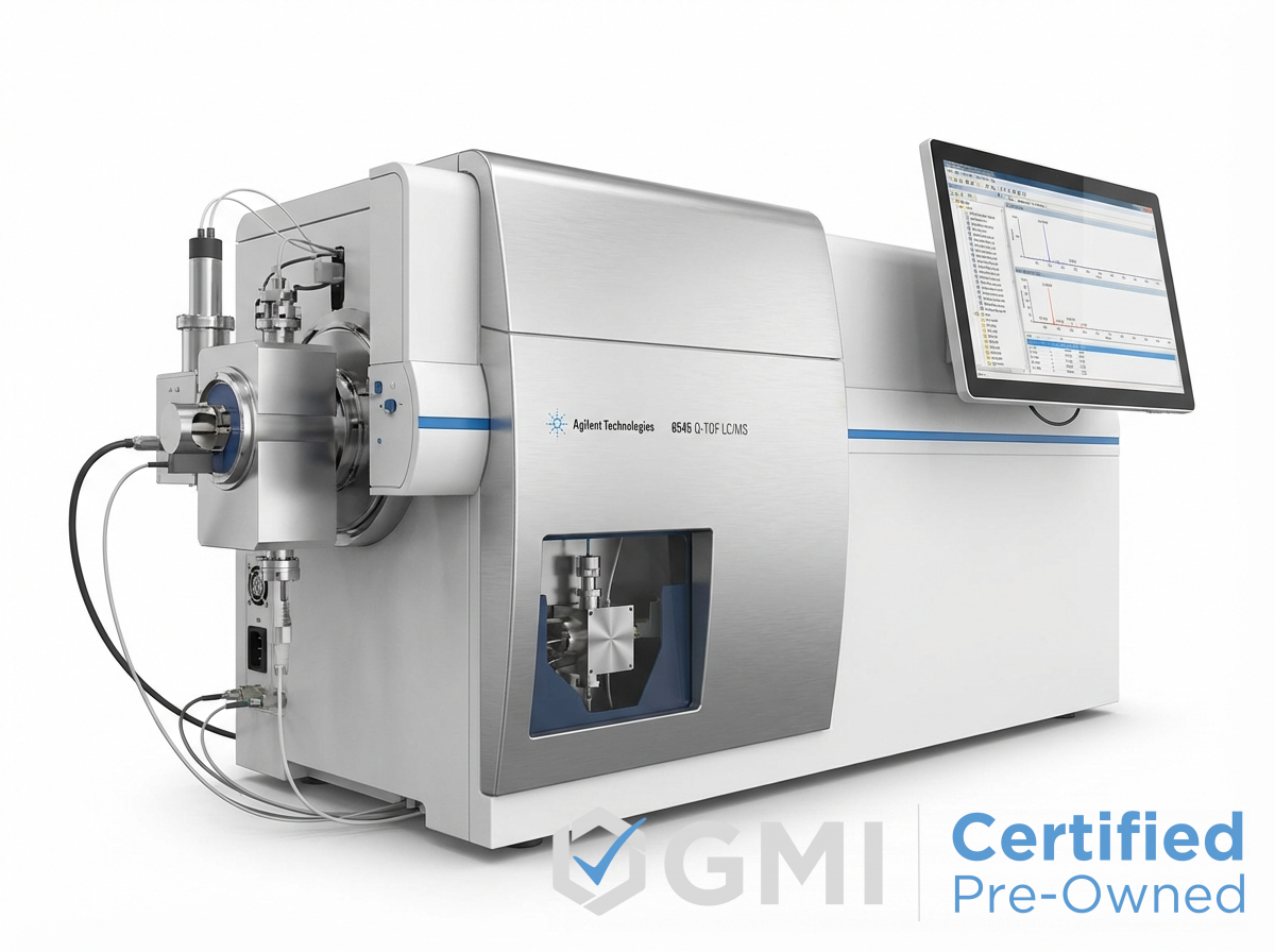 Certified pre-owned Agilent 6545 Q-TOF quadrupole time-of-flight mass spectrometer