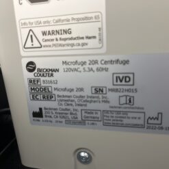 Beckman Coulter Microfuge 20R Centrifuge