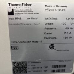 Alternative view of Fisher Scientific AccuSpin Micro 17 Centrifuge