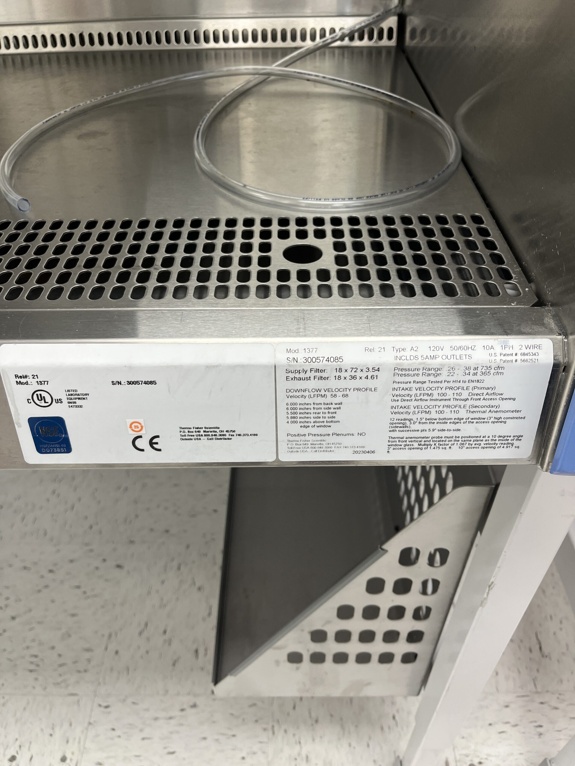 Thermo Scientific 1300 A2 SS 6FTPKG BSC - Image 2