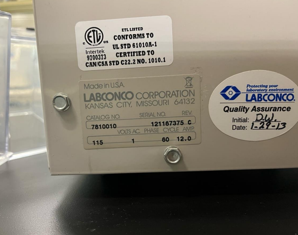 Labconco Centrivap Concentrator - Image 2